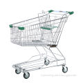 Asian Style Hand Supermarket Shopping Trolley Cart with Babies Seat